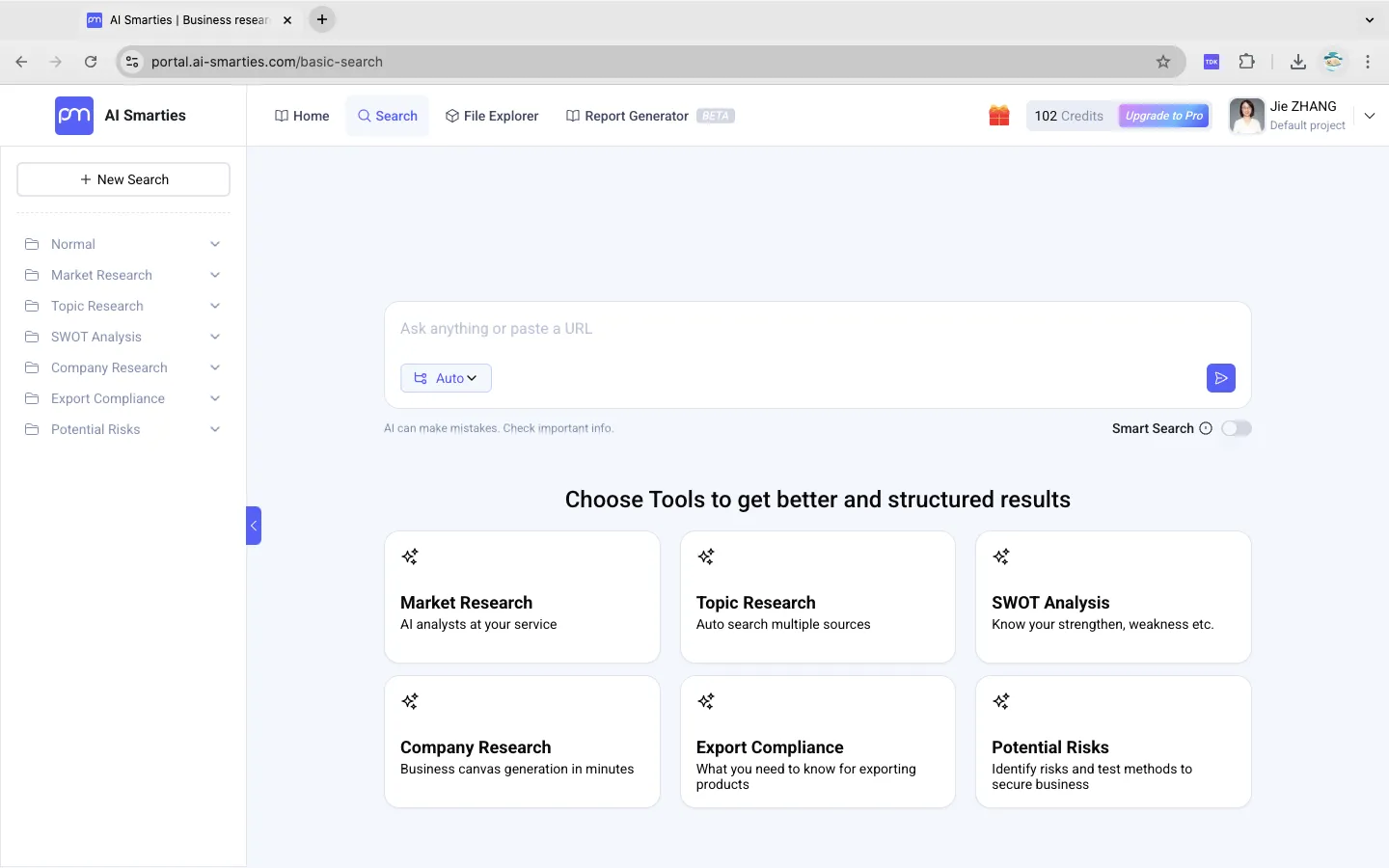 Search demo image