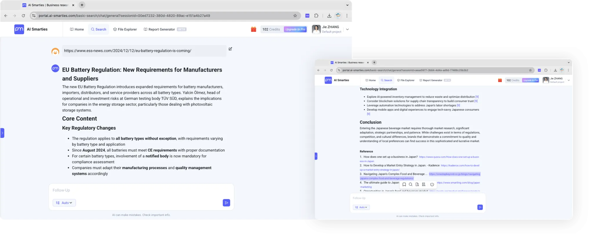 AI webpage summarizer demo image